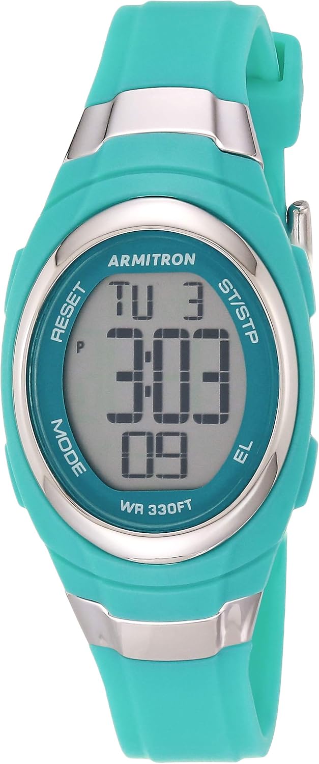 Armitron Sport Women's Digital Chronograph Resin Strap Watch, 45\/7034