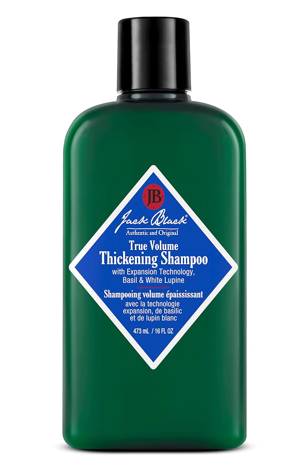 Jack Black True Volume Thickening Shampoo. \u2013 Expansion Technology, Basil &amp; White Lupine \u2013 Thickening Hair Products for Men &amp; Women, Sulfate-Free Hair Shampoo