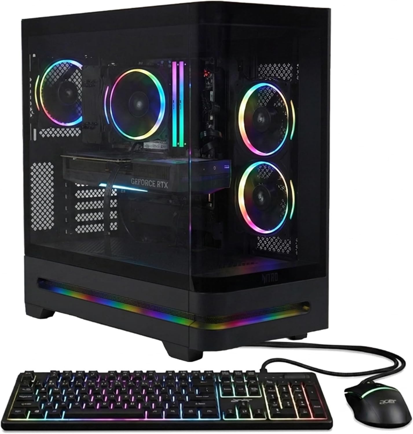 Acer Nitro 85 Gaming Desktop | Intel Core Ultra 7 Processor 265F | NVIDIA GeForce RTX 5070 Graphics | 16GB DDR5 | 1TB Gen 4 SSD | Wi-Fi 7 | Windows 11 Home | N85-600-UR35