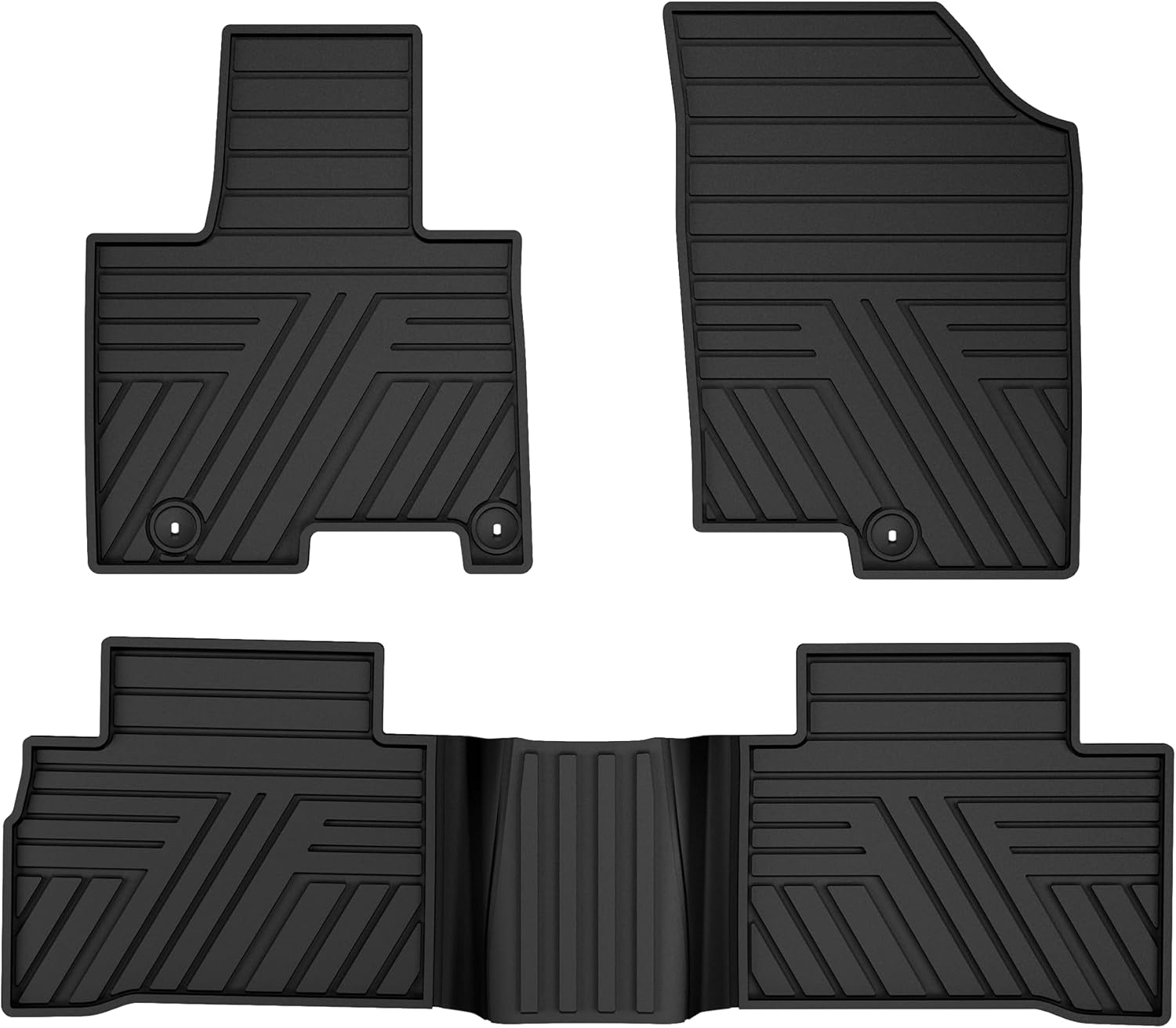 Car Rubber Floor Mats for Hyundai Tucson 2022 2023 2024 2025 2026 (Not for Hybrid) - Custom Fit All Weather Anti-Slip Automotive Floor Liners Car Mats Tucson Gas Accessories, Black