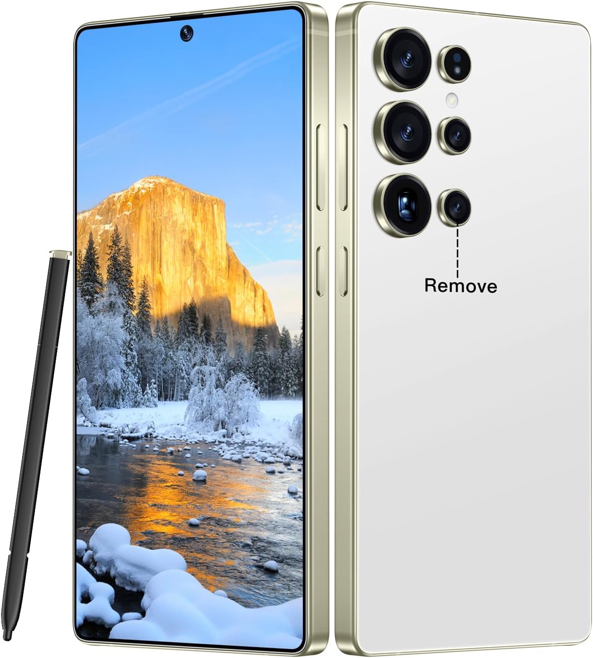 MMY I25 Ultra 5G Unlocked Smartphone,16GB+512GB Fully Cell Phone for Android 14, 6.99" Unlocked Cell Phone, 7000mAh, 68MP+108MP Dual Camera\/Dual SIM\/Fingerprint Lock\/Face (White)