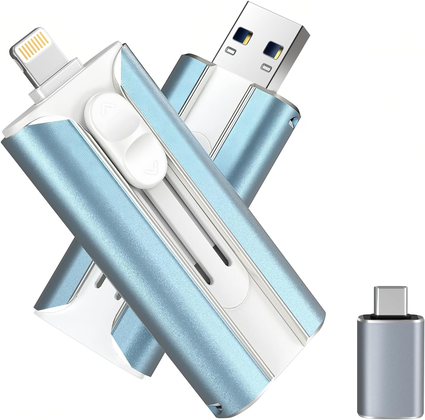 MFI Certified 512GB Flash Drive for iPhone&amp;iPad&amp;Android&amp;Pc, Photo Stick USB Stick Memory Stick Photo\/Video Storage Jump Drive Photo Saver External Flash Drive (Available Space: ~484gb),1 