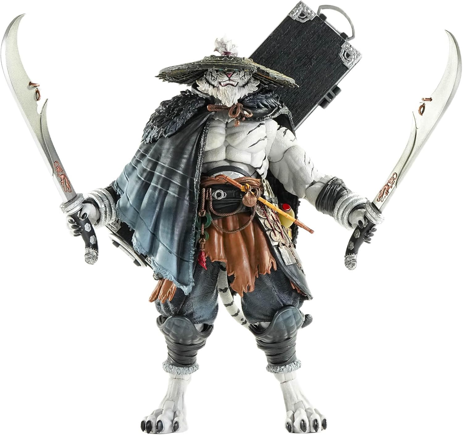 FURAY PLANET Blade Master Weng White Tiger 1\/12 Scale Action Figure - Warrior Animal Figure Collectible Toy