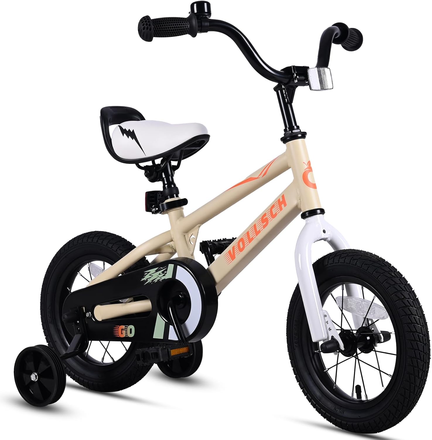 vollsch 12 14 16 Inch Kids Bike for Ages 2-8 Years Old Boys Girls Toddlers BMX Style Bicycle with Training Wheels &amp; Coaster Brake, Multiple Colors