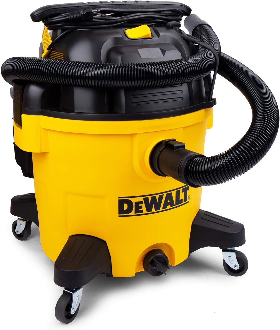 DEWALT 10 Gallon Poly Wet Dry Vacuum, 5.5 HP Shop Vacuum 120V 90 CFM for Jobsite, Work Shop, Comerical Area, Garage\/Warehouse etc, 10 Ft Cord Model DXV10P