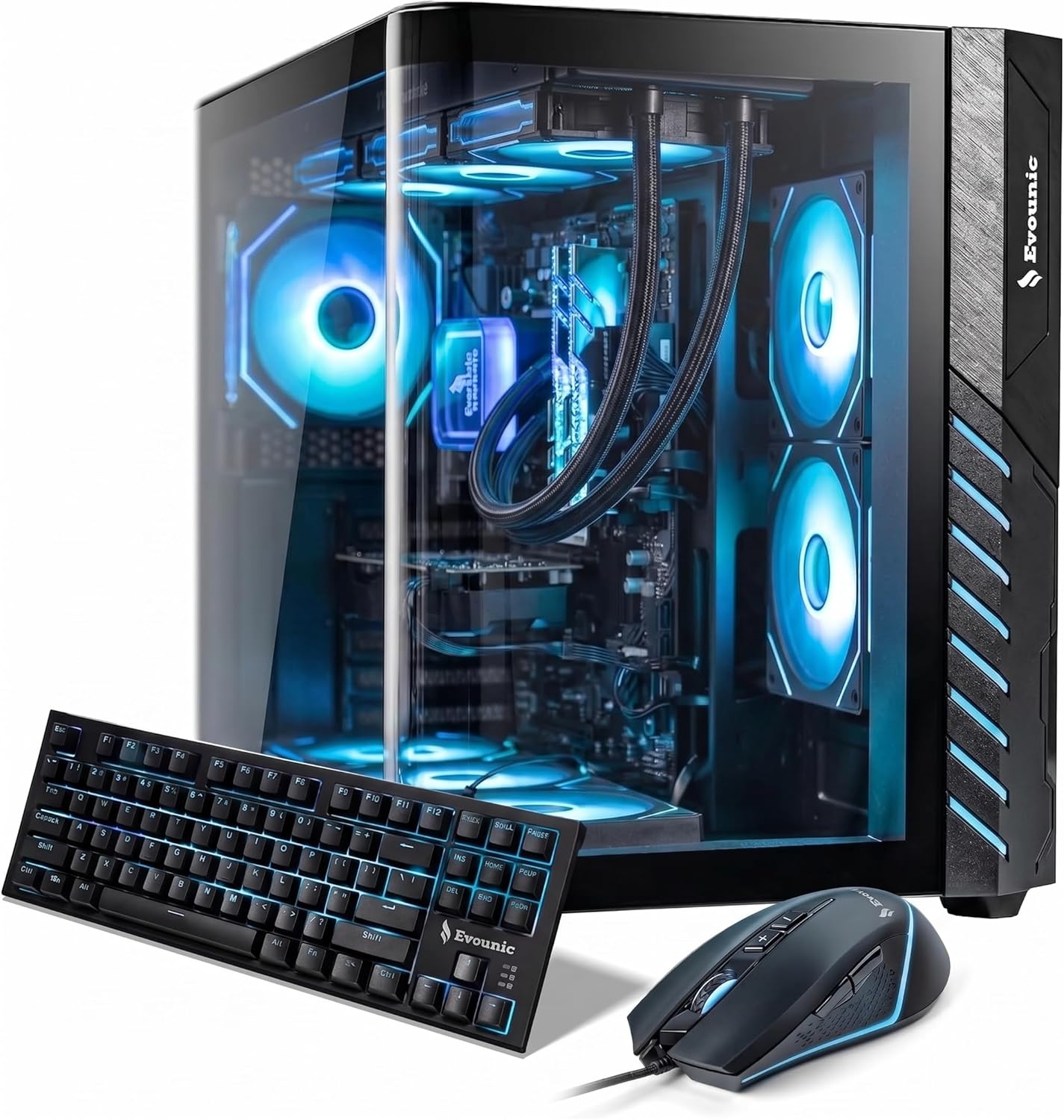 HERB GARDEN USA Gaming PC Desktop Computer,i7-12700KF Up to 5.0GHz,GeForce RTX 5060, 32GB DDR4 RAM with RGB Lighting,1TB NVMe SSD,650W PSU,Win 11 Pro,Liquid Cooling,Prebuilt PC Tower