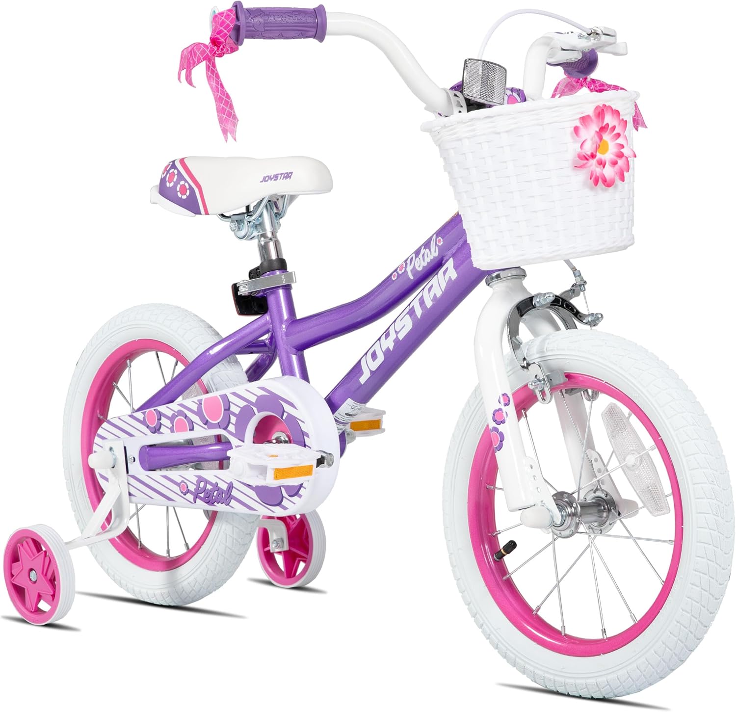 JOYSTAR Girls Bike for Toddlers and Kids Age 3-10 Years, 12 14 16 20 Inch Kids Bike with Training Wheels and Handbrakes, 20 Inch Bike with Kickstand, Multiple Colors