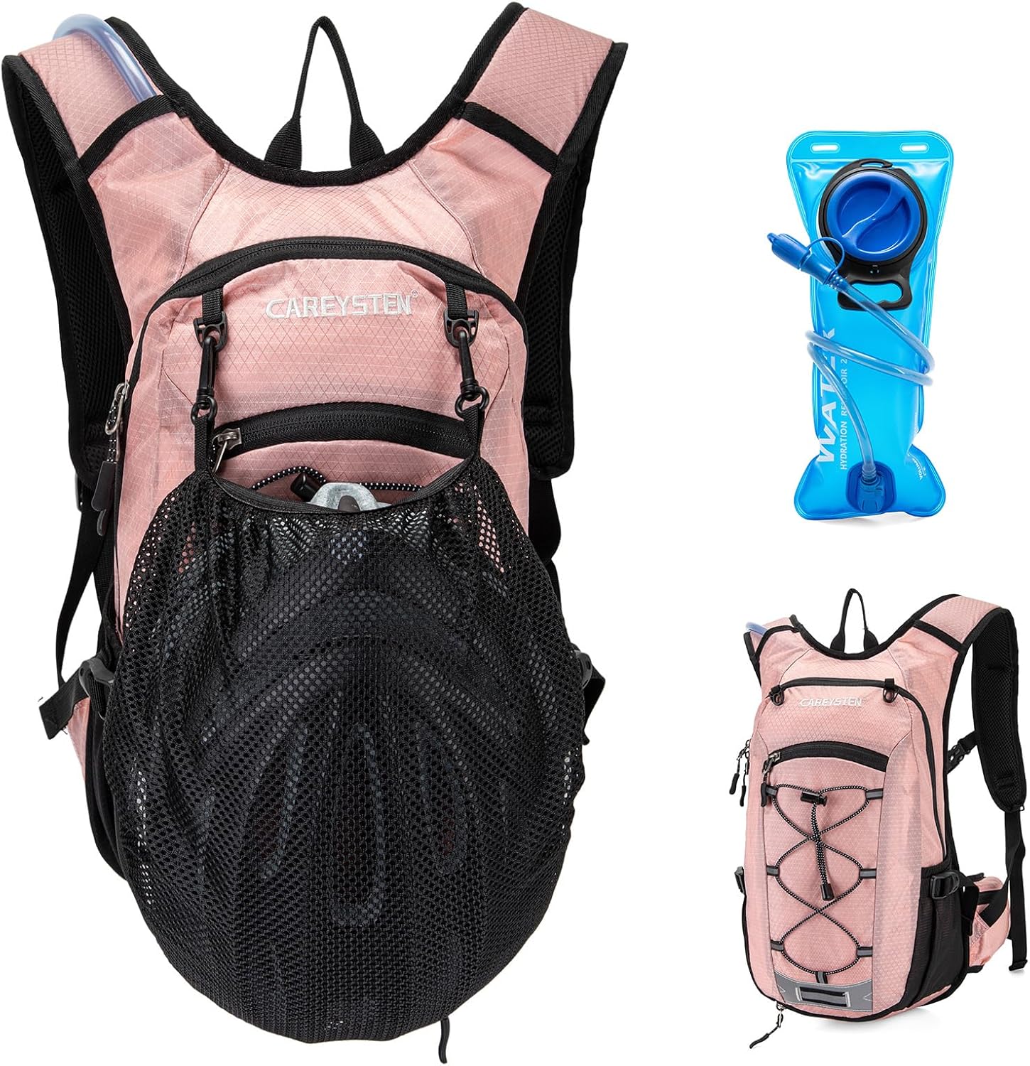 CAREYSTEN Hydration Backpack Cycling Backpack Women Running Backpack Water Backpack for Hiking Biking Backpack for Men Equipped with 2L Water Bag