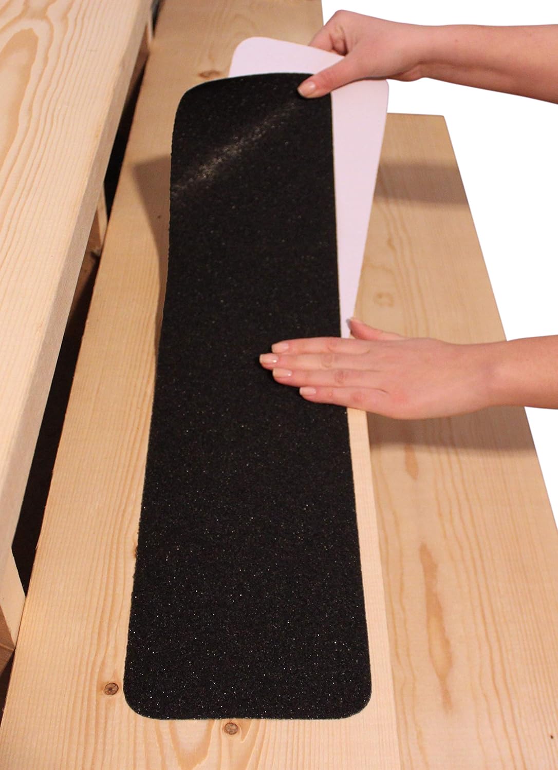 6\u201Dx30\u201D Stair Treads Non-Slip Outdoor Tape \u2013 (10-Pack) Black Anti-Slip Strips