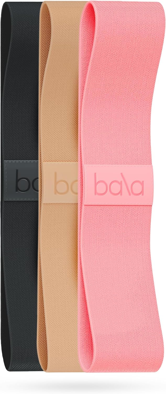 Bala Bands Resistance Bands for Women &amp; Men - Fabric Exercise Bands for Working Out - Wrist, Ankle, Legs &amp; Booty Bands - Workout Resistance Bands for Yoga, Pilates, Strength Training