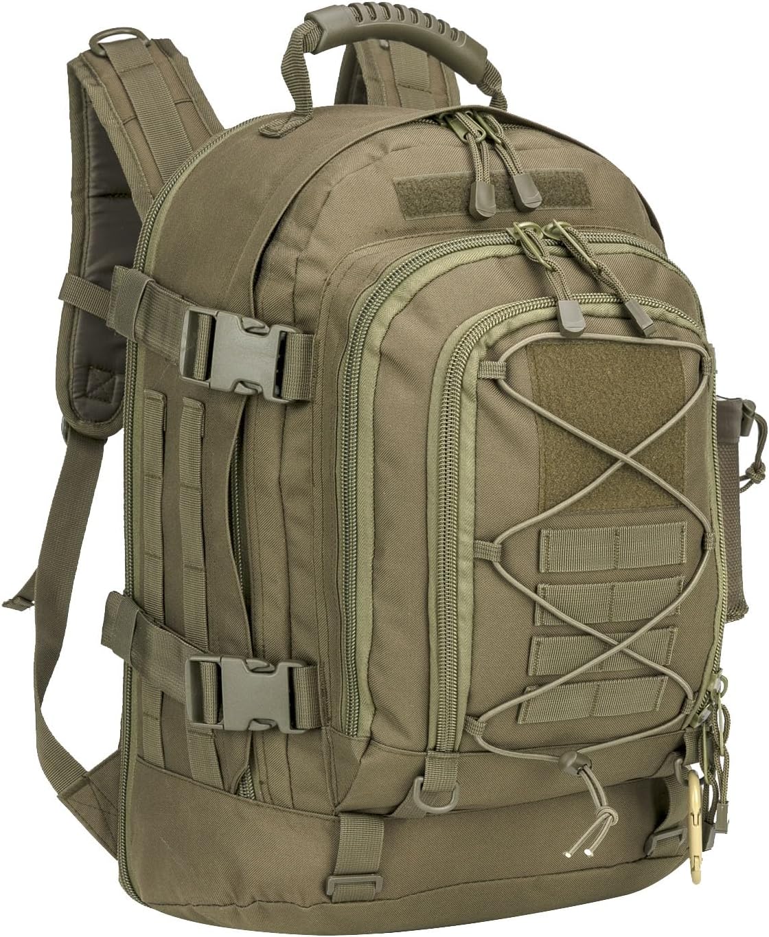 Miramrax Tactical Backpack Military Hiking Daypack - Molle Backpack for Men 3 Day Assault Pack Bug Out Bag for Camping Travel Army Hunting Gym Rucksack Survival (Green)