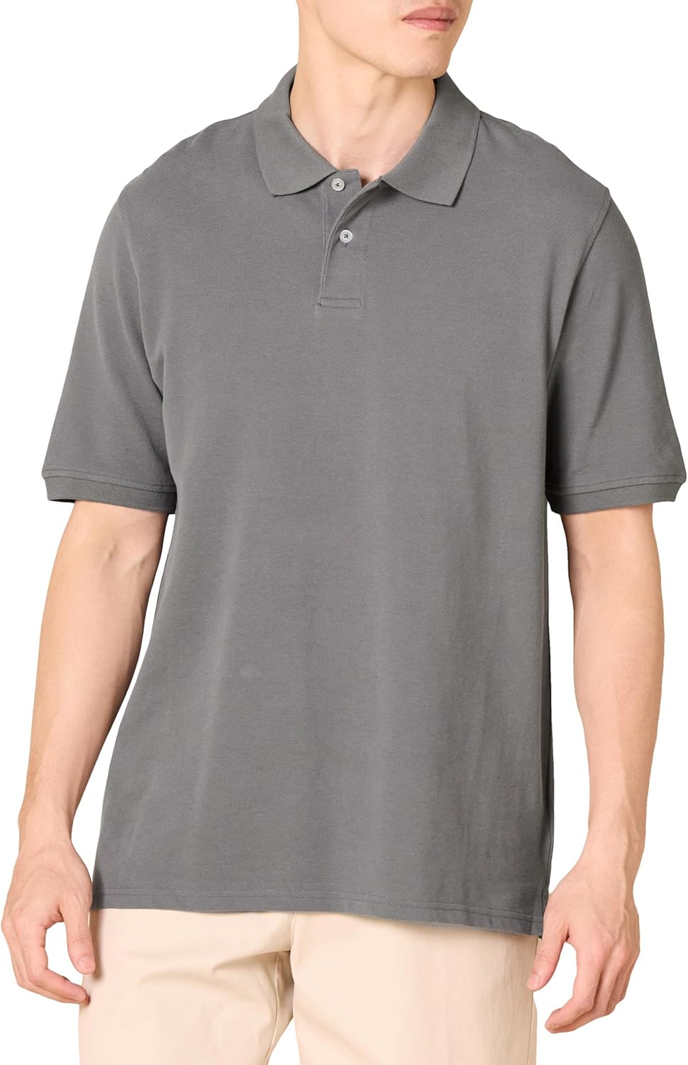 Amazon Essentials Men's Regular-Fit Short Sleeve Cotton Pique Polo Shirt (Available in Big &amp; Tall)